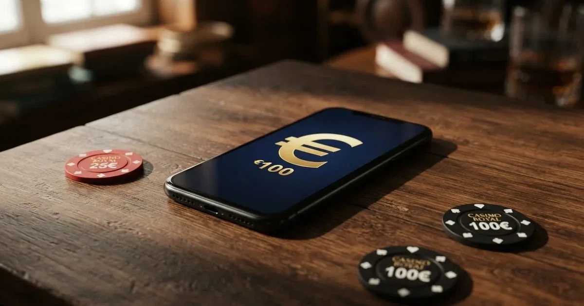 Comparativa de fichas de casino, bonos y pantalla de registro en un móvil