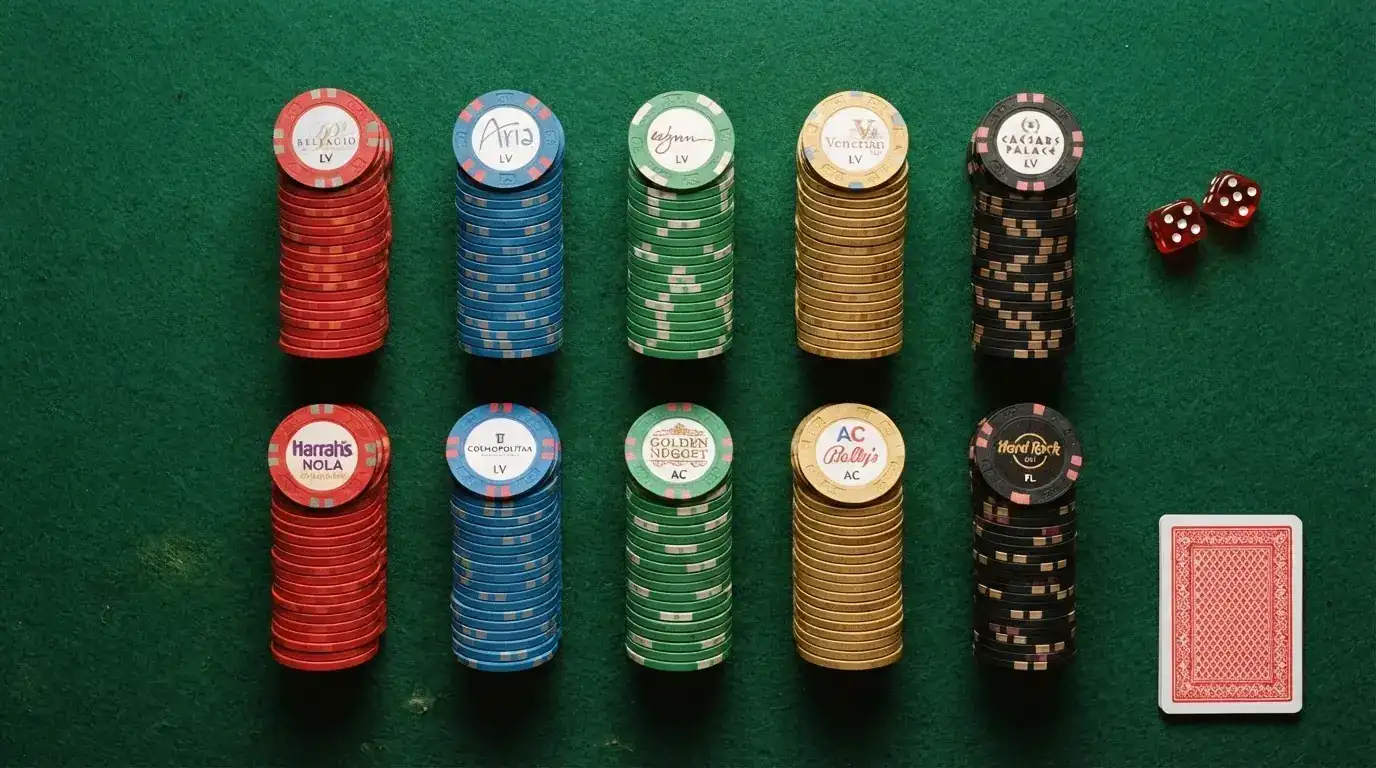 Tabla comparativa con fichas de los casinos españoles revisados junto a iconos de tiradas, depósito y condiciones