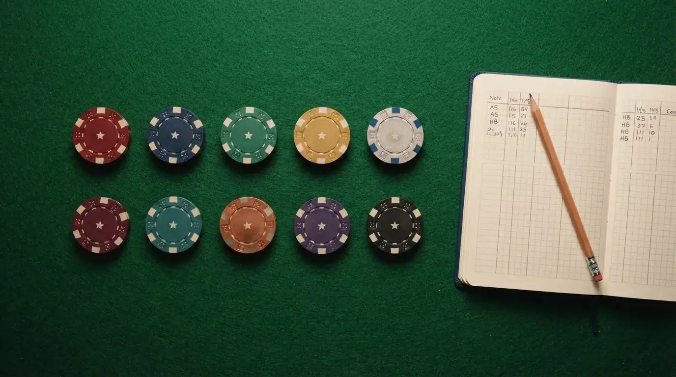 Pantalla dividida con las fichas de diez casinos españoles legales ordenadas en cuadrícula, cada una con su logotipo y una estrella de valoración